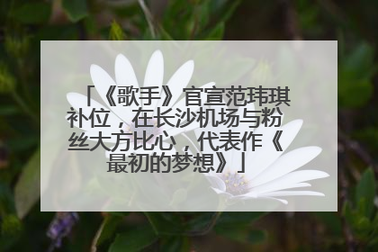 《歌手》官宣范玮琪补位，在长沙机场与粉丝大方比心，代表作《最初的梦想》