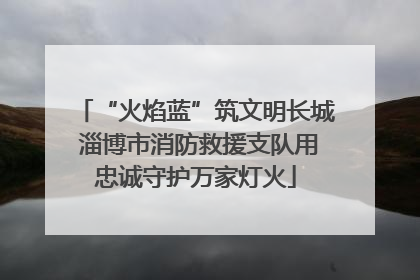 “火焰蓝”筑文明长城 淄博市消防救援支队用忠诚守护万家灯火