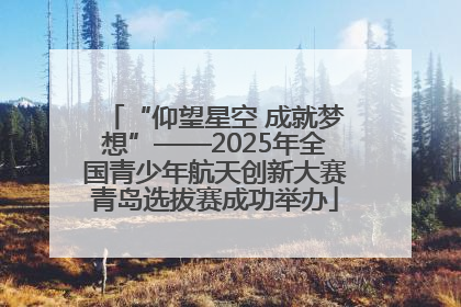 “仰望星空 成就梦想”——2025年全国青少年航天创新大赛青岛选拔赛成功举办