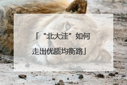 “北大洼”如何走出优质均衡路