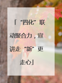 “四化”联动聚合力，宣讲走“新”更走心