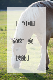 “巾帼家政”赛技能