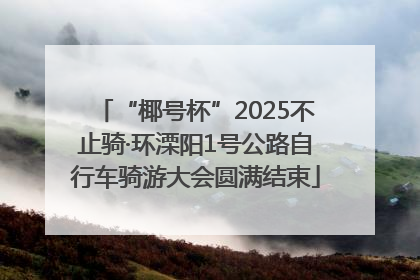 “椰号杯”2025不止骑·环溧阳1号公路自行车骑游大会圆满结束