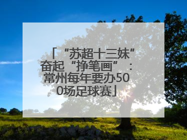 “苏超十三妹”奋起“挣笔画”：常州每年要办500场足球赛