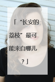 “长安的荔枝”最可能来自哪儿？