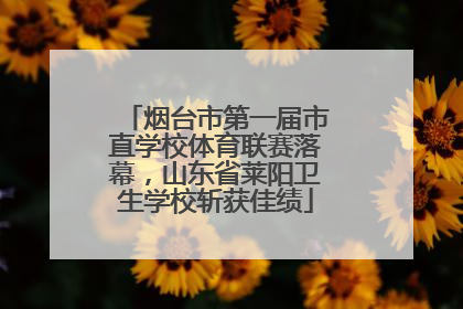 烟台市第一届市直学校体育联赛落幕，山东省莱阳卫生学校斩获佳绩