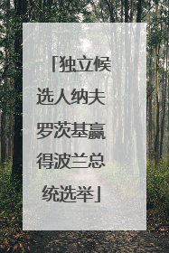 独立候选人纳夫罗茨基赢得波兰总统选举