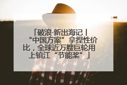 破浪·新出海记丨 “中国方案”拿捏性价比，全球近万艘巨轮用上镇江“节能桨”