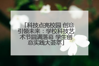 科技点亮校园 创意引领未来：学校科技艺术节圆满落幕 学生创意实践大荟萃