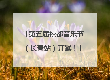 第五届禧都音乐节（长春站）开躁！