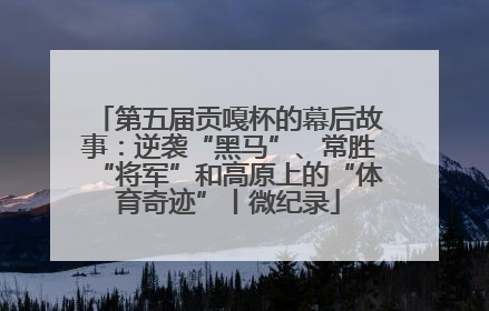 第五届贡嘎杯的幕后故事：逆袭“黑马”、常胜“将军”和高原上的“体育奇迹”丨微纪录