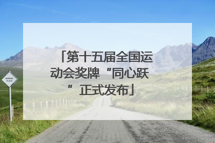 第十五届全国运动会奖牌“同心跃”正式发布