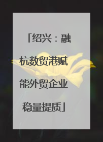 绍兴：融杭数贸港赋能外贸企业稳量提质