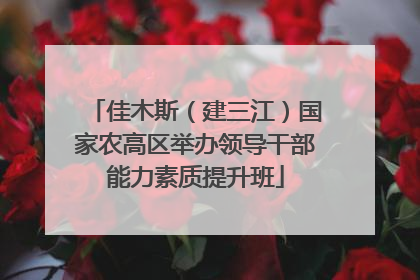 佳木斯（建三江）国家农高区举办领导干部能力素质提升班