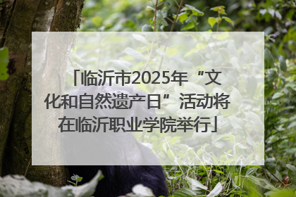 临沂市2025年“文化和自然遗产日”活动将在临沂职业学院举行