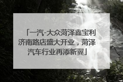 一汽-大众菏泽鑫宝利济南路店盛大开业，菏泽汽车行业再添新翼
