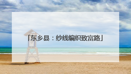 东乡县：纱线编织致富路