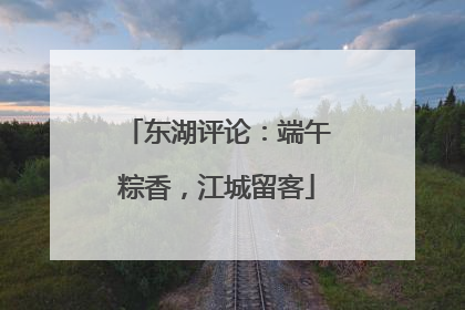 东湖评论：端午粽香，江城留客