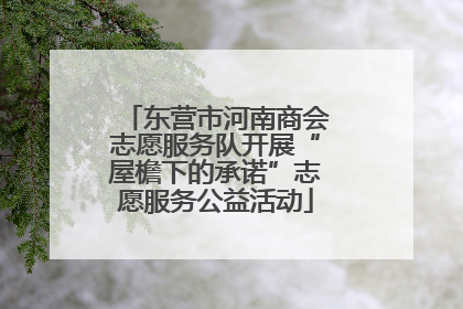 东营市河南商会志愿服务队开展“屋檐下的承诺”志愿服务公益活动