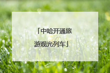 中哈开通旅游观光列车