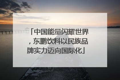 中国能量闪耀世界，东鹏饮料以民族品牌实力迈向国际化