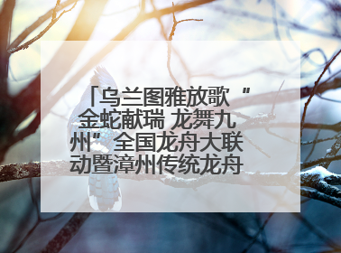 乌兰图雅放歌“金蛇献瑞 龙舞九州”全国龙舟大联动暨漳州传统龙舟邀请赛开幕式