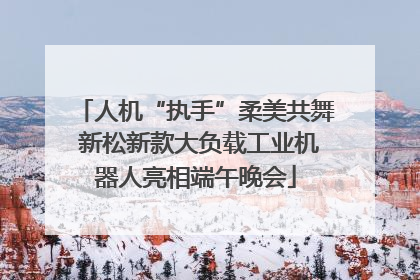 人机“执手”柔美共舞 新松新款大负载工业机器人亮相端午晚会