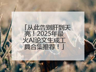 从此告别肝到天亮！2025年最火AI论文生成工具合集推荐！