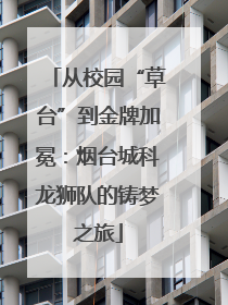 从校园“草台”到金牌加冕：烟台城科龙狮队的铸梦之旅