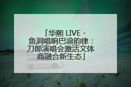华熙 LIVE・鱼洞唱响巴渝韵律：刀郎演唱会激活文体商融合新生态