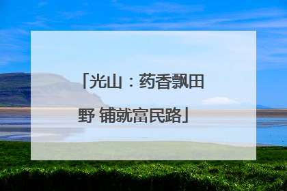 光山：药香飘田野 铺就富民路
