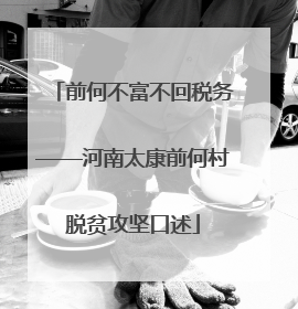 前何不富不回税务——河南太康前何村脱贫攻坚口述