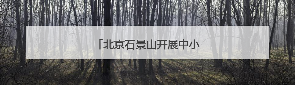 北京石景山开展中小学校园食品安全抽查