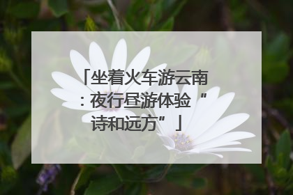 坐着火车游云南：夜行昼游体验“诗和远方”