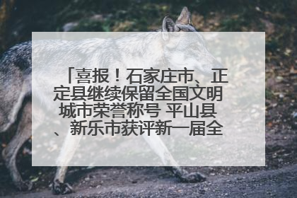 喜报！石家庄市、正定县继续保留全国文明城市荣誉称号 平山县、新乐市获评新一届全国文明城市