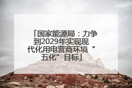 国家能源局：力争到2029年实现现代化用电营商环境“五化”目标