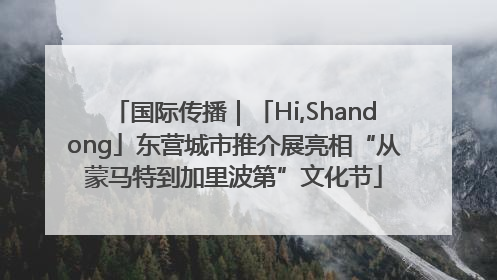 国际传播｜「Hi,Shandong」东营城市推介展亮相“从蒙马特到加里波第”文化节