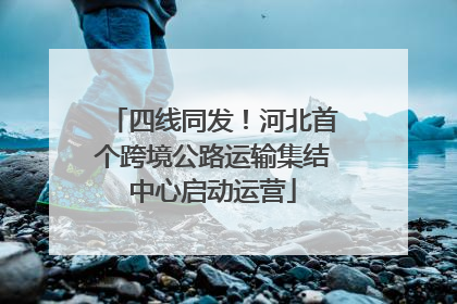 四线同发！河北首个跨境公路运输集结中心启动运营