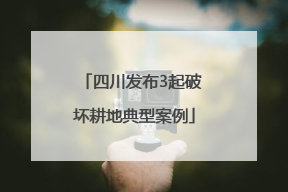四川发布3起破坏耕地典型案例