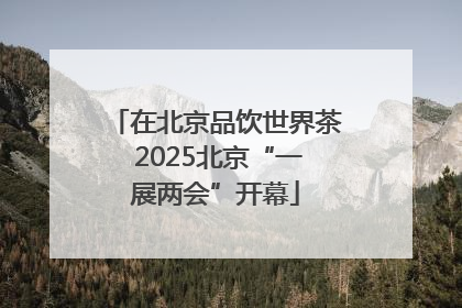 在北京品饮世界茶 2025北京“一展两会”开幕