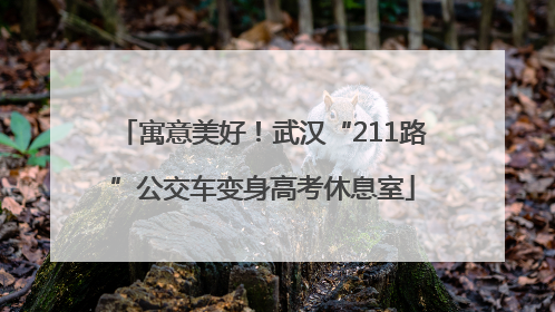 寓意美好！武汉“211路”公交车变身高考休息室