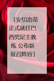 安切洛蒂正式就任巴西男足主教练 公布新征召阵容