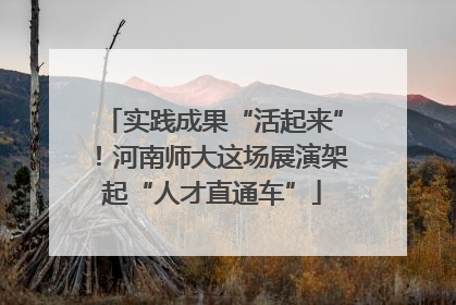实践成果“活起来”！河南师大这场展演架起“人才直通车”
