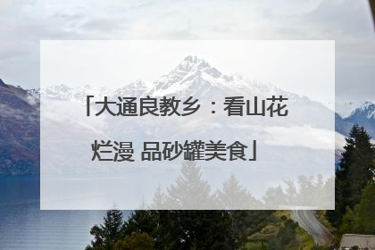 大通良教乡：看山花烂漫 品砂罐美食