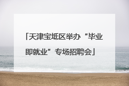 天津宝坻区举办“毕业即就业”专场招聘会