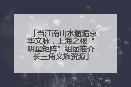 当江南山水邂逅京华文脉，上海之根“明星矩阵”组团推介长三角文旅资源