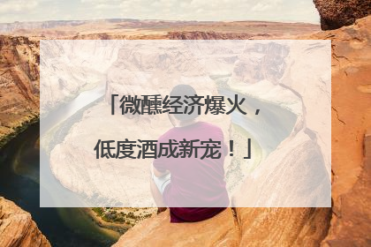 微醺经济爆火，低度酒成新宠！