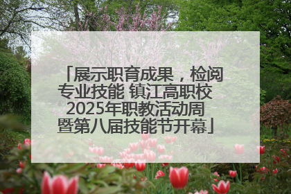 展示职育成果，检阅专业技能 镇江高职校2025年职教活动周暨第八届技能节开幕