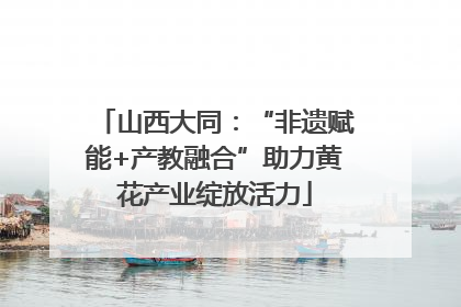 山西大同：“非遗赋能+产教融合”助力黄花产业绽放活力