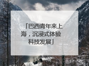 巴西青年来上海，沉浸式体验科技发展